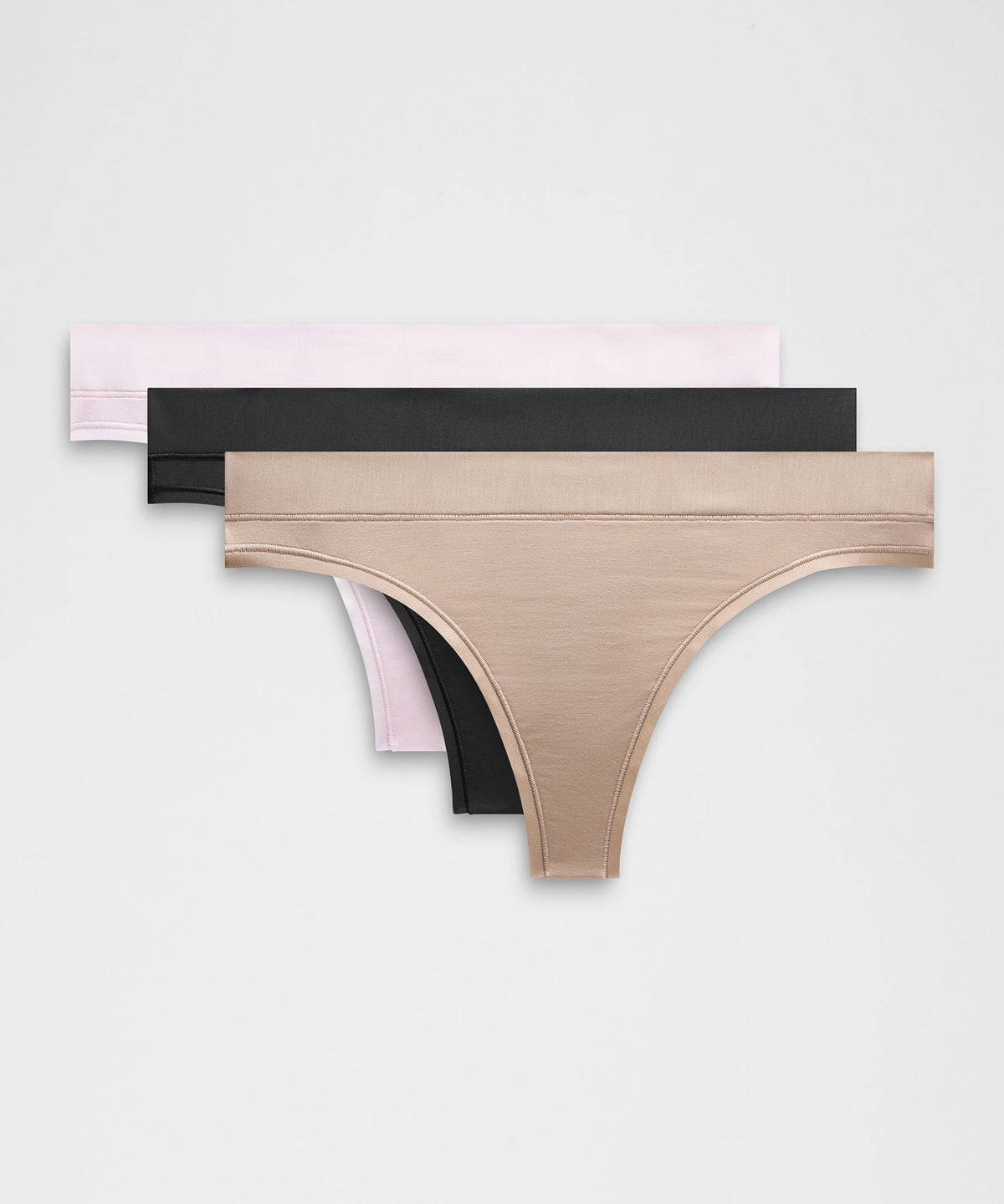 UnderEase Mid-Rise Thong Underwear3 Pack