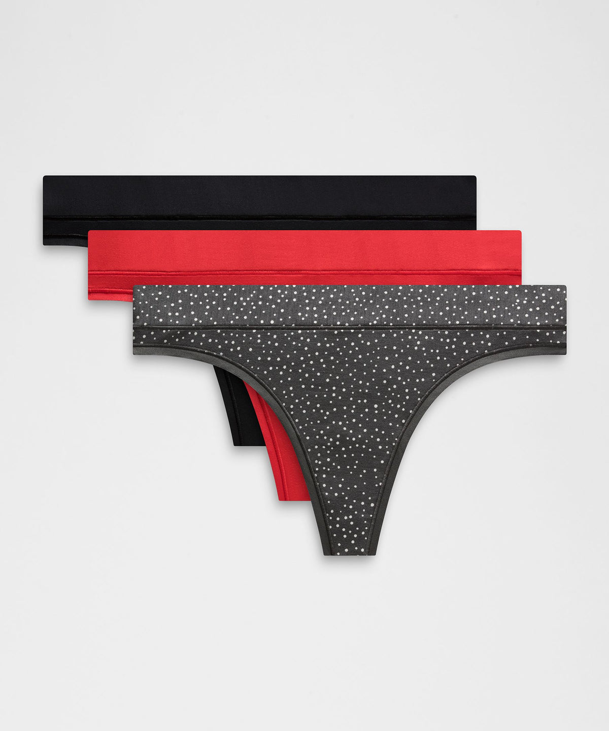 UnderEase Mid-Rise Thong Underwear3 Pack