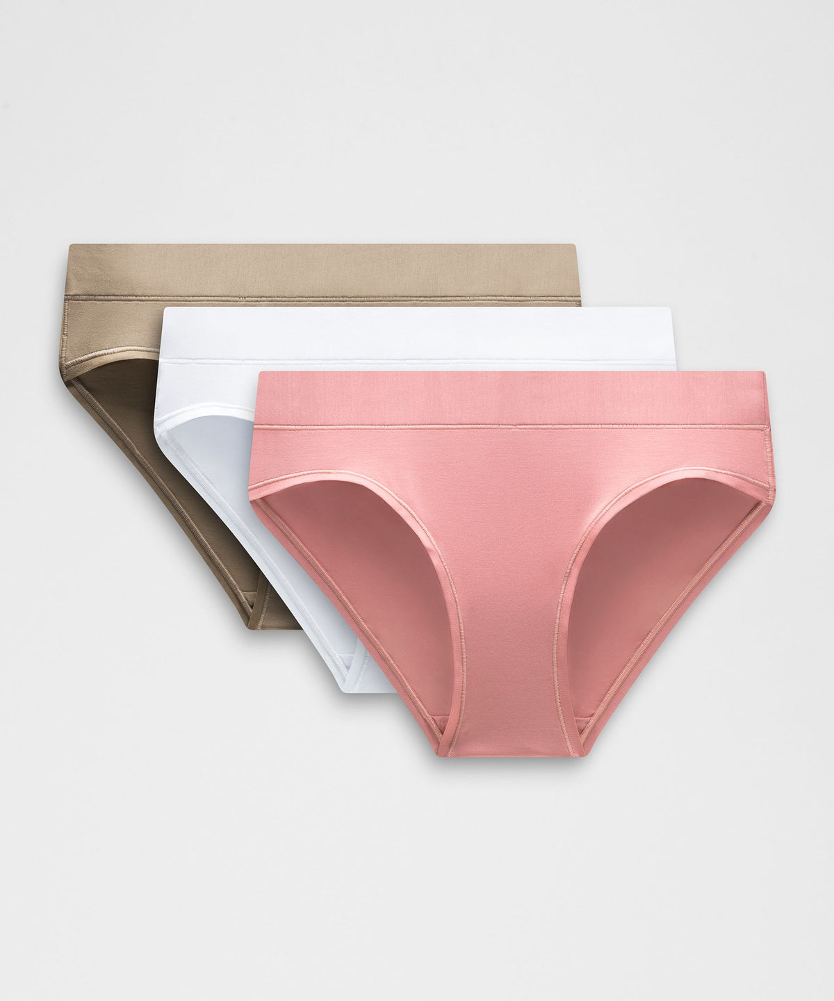 UnderEase Mid-Rise Bikini Underwear3 Pack