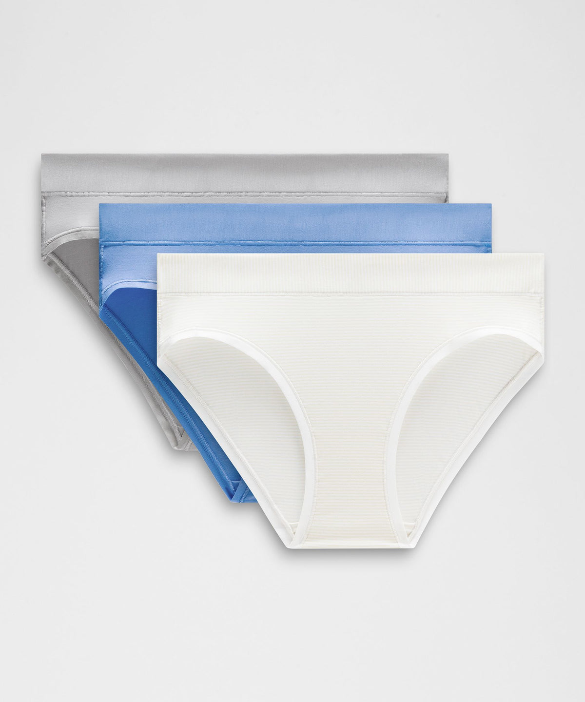UnderEase Mid-Rise Bikini Underwear3 Pack