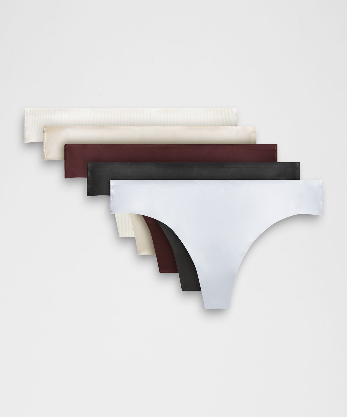 InvisiWear Mid-Rise Thong Underwear5 Pack