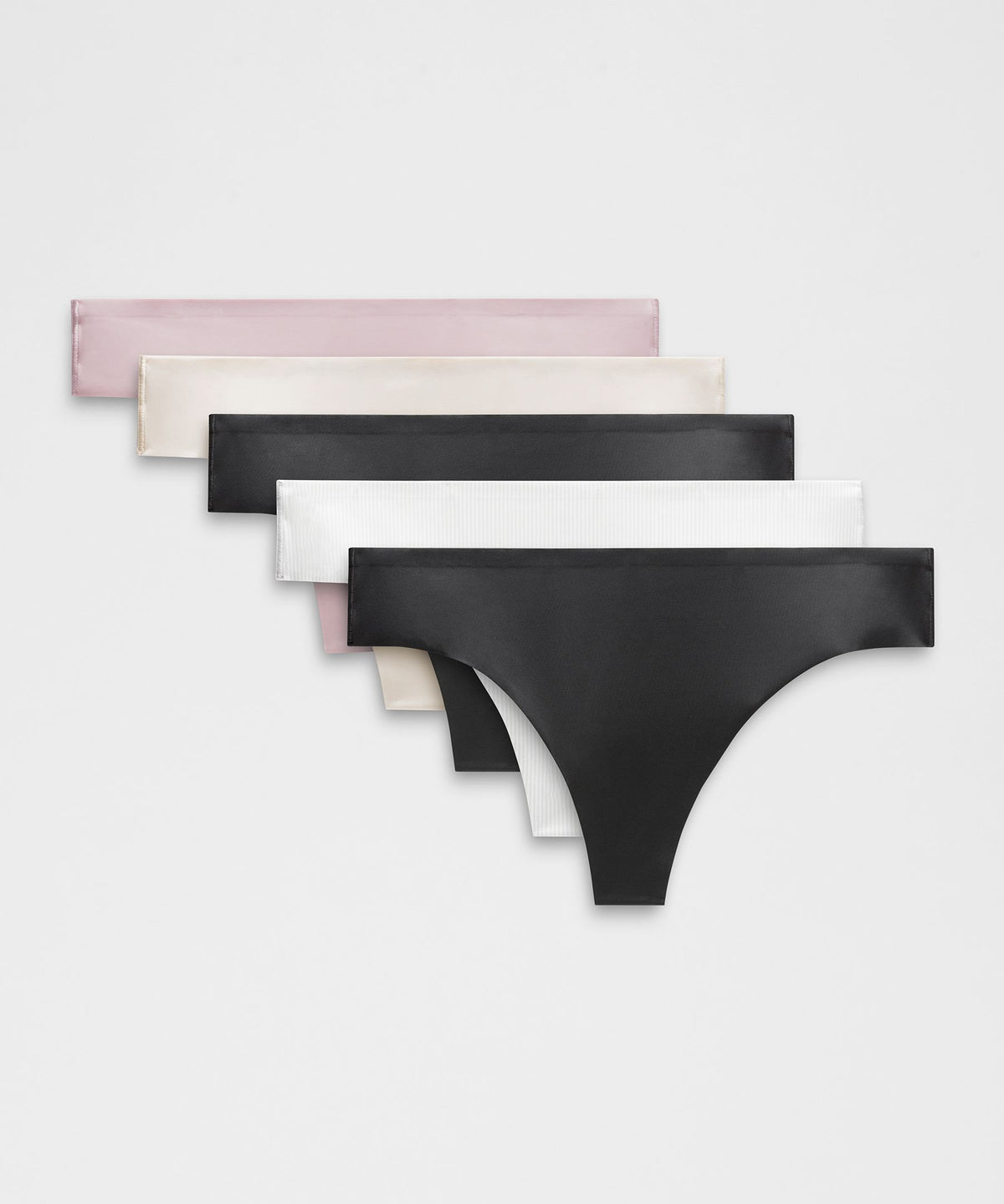 InvisiWear Mid-Rise Thong Underwear5 Pack