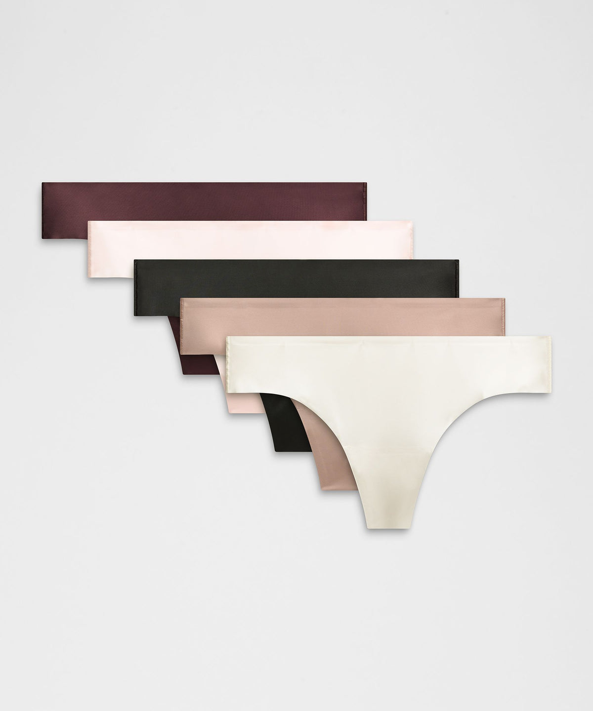 InvisiWear Mid-Rise Thong Underwear5 Pack