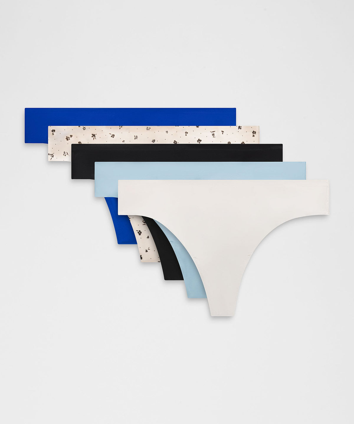 InvisiWear Mid-Rise Thong Underwear5 Pack