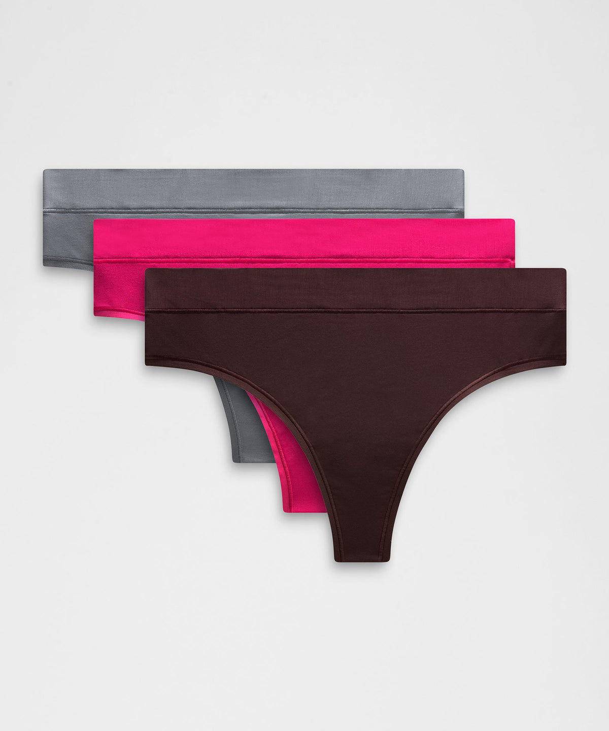 UnderEase High-Rise Thong Underwear3 Pack