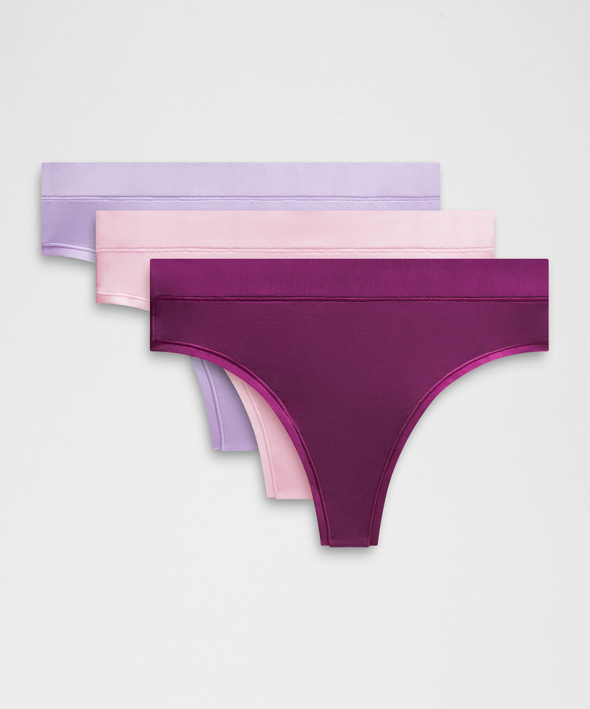 UnderEase High-Rise Thong Underwear3 Pack