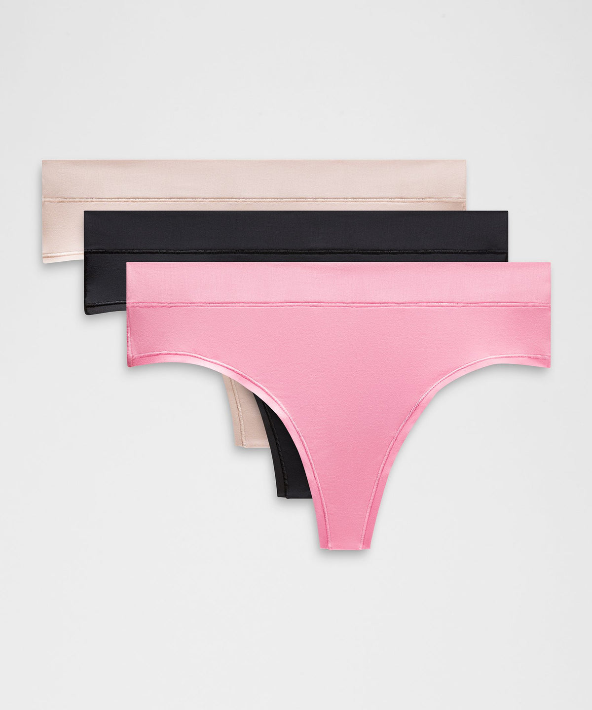 UnderEase High-Rise Thong Underwear3 Pack