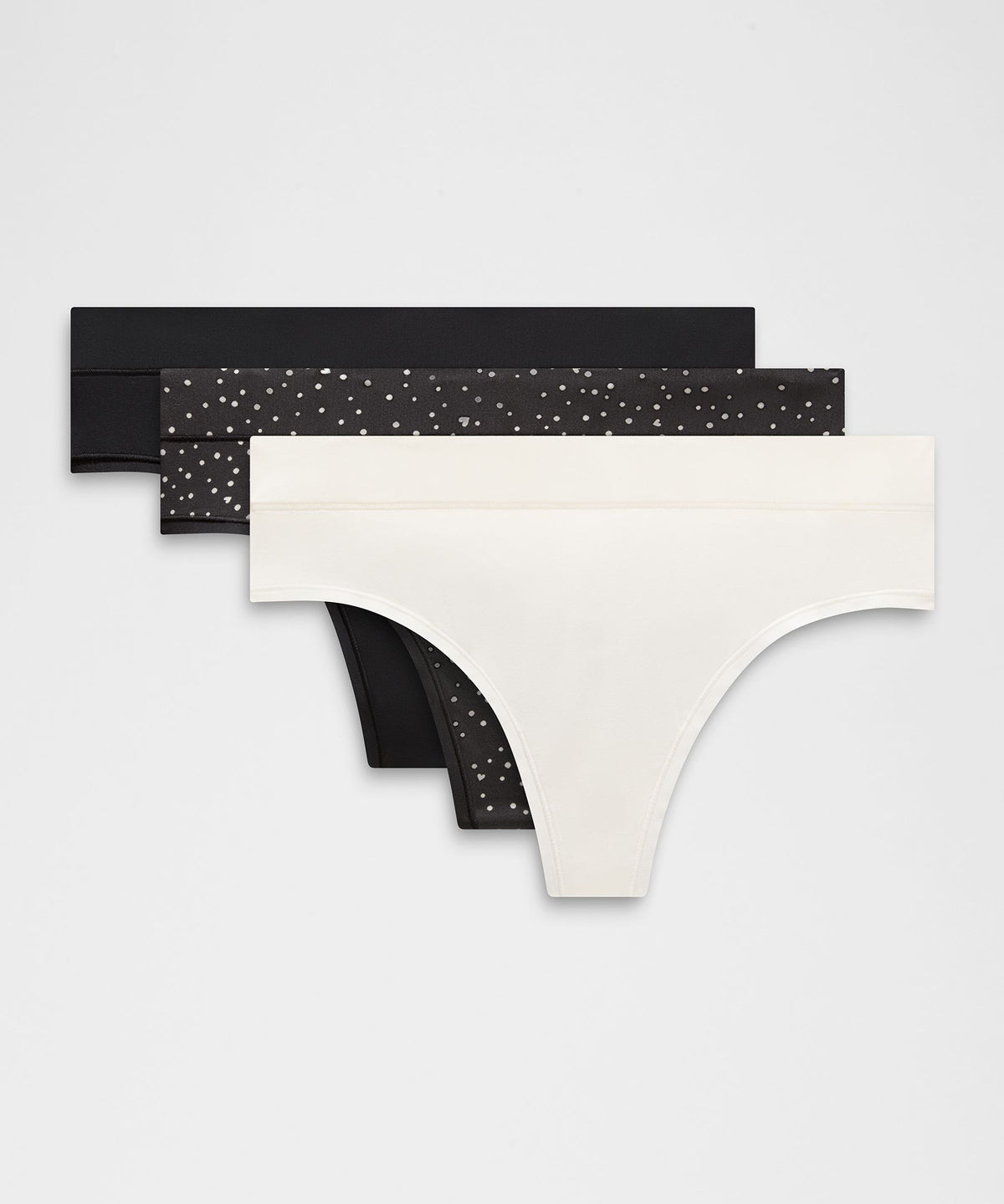 UnderEase High-Rise Thong Underwear3 Pack