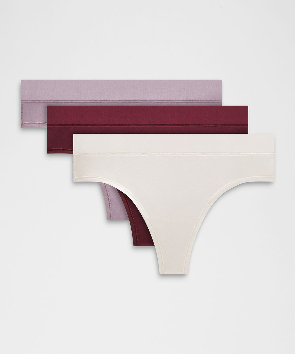 UnderEase High-Rise Thong Underwear3 Pack