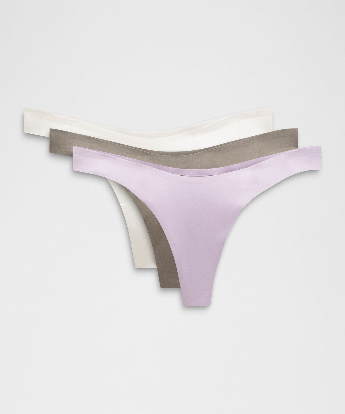 Wundermost Ultra-Soft Nulu Dipped-Waist Thong Underwear3 Pack
