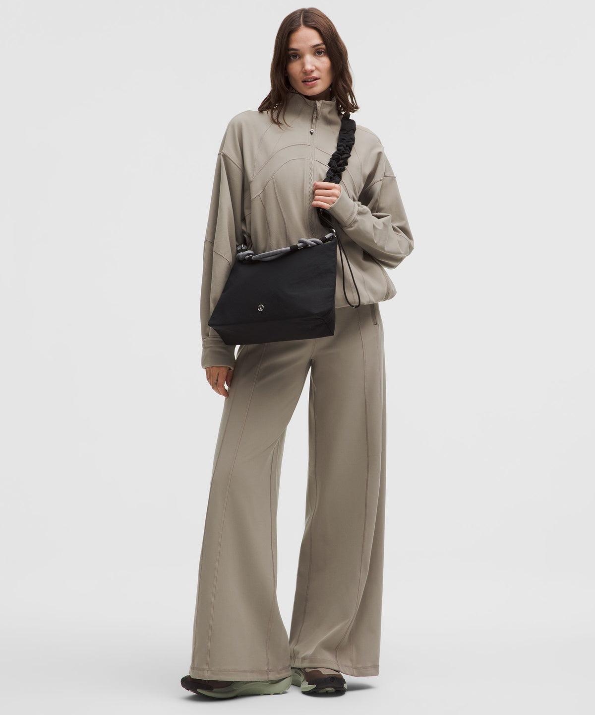 Convertible Ruched Strap Crossbody Bag 6.5L