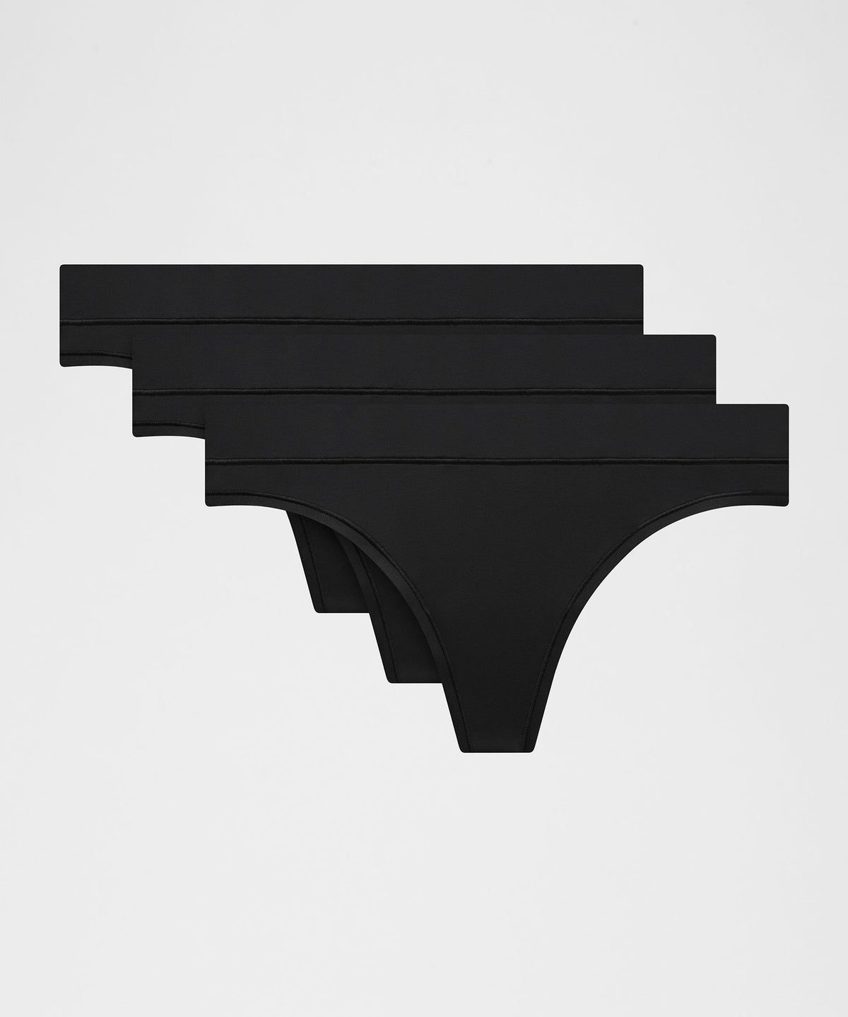UnderEase Mid-Rise Thong Underwear3 Pack
