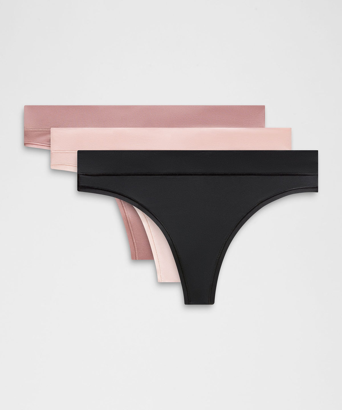 UnderEase Mid-Rise Thong Underwear3 Pack