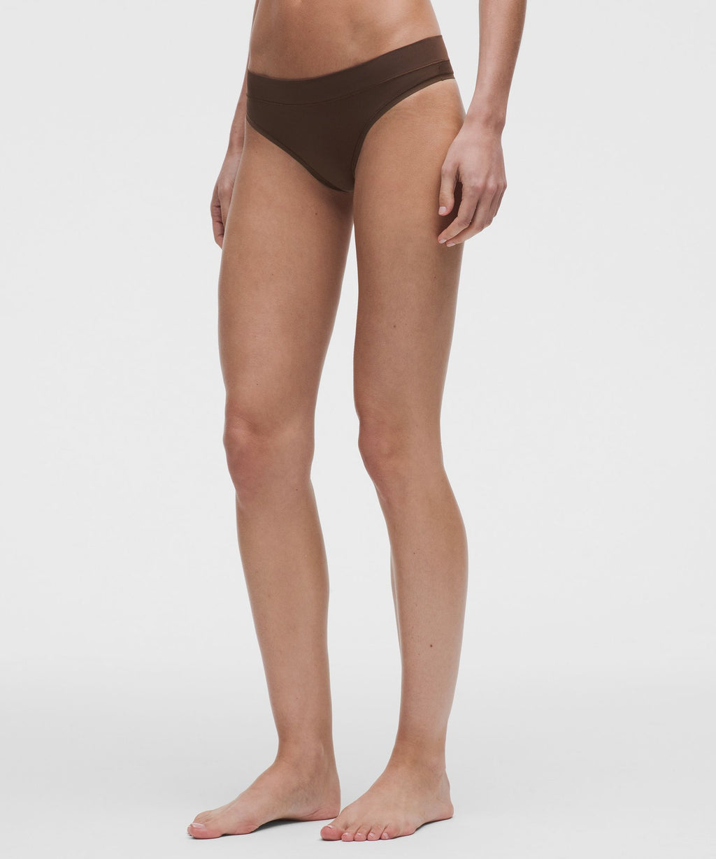 UnderEase Mid-Rise Thong Underwear3 Pack