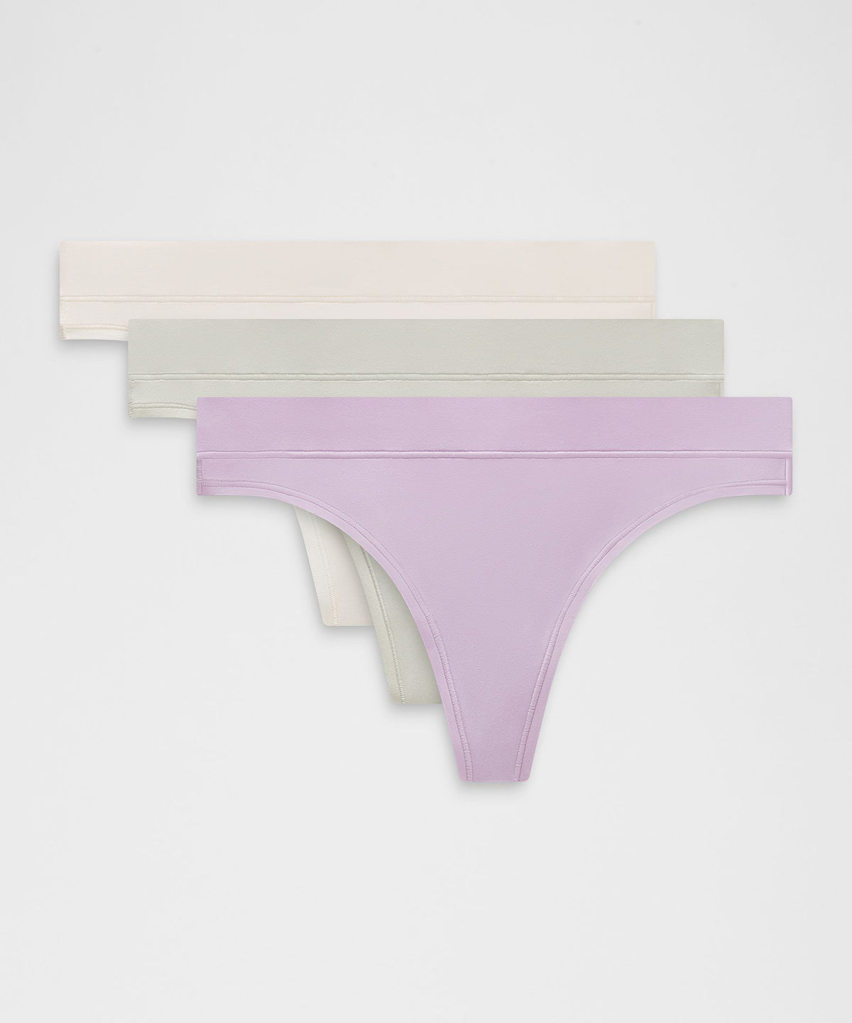 UnderEase Mid-Rise Thong Underwear3 Pack