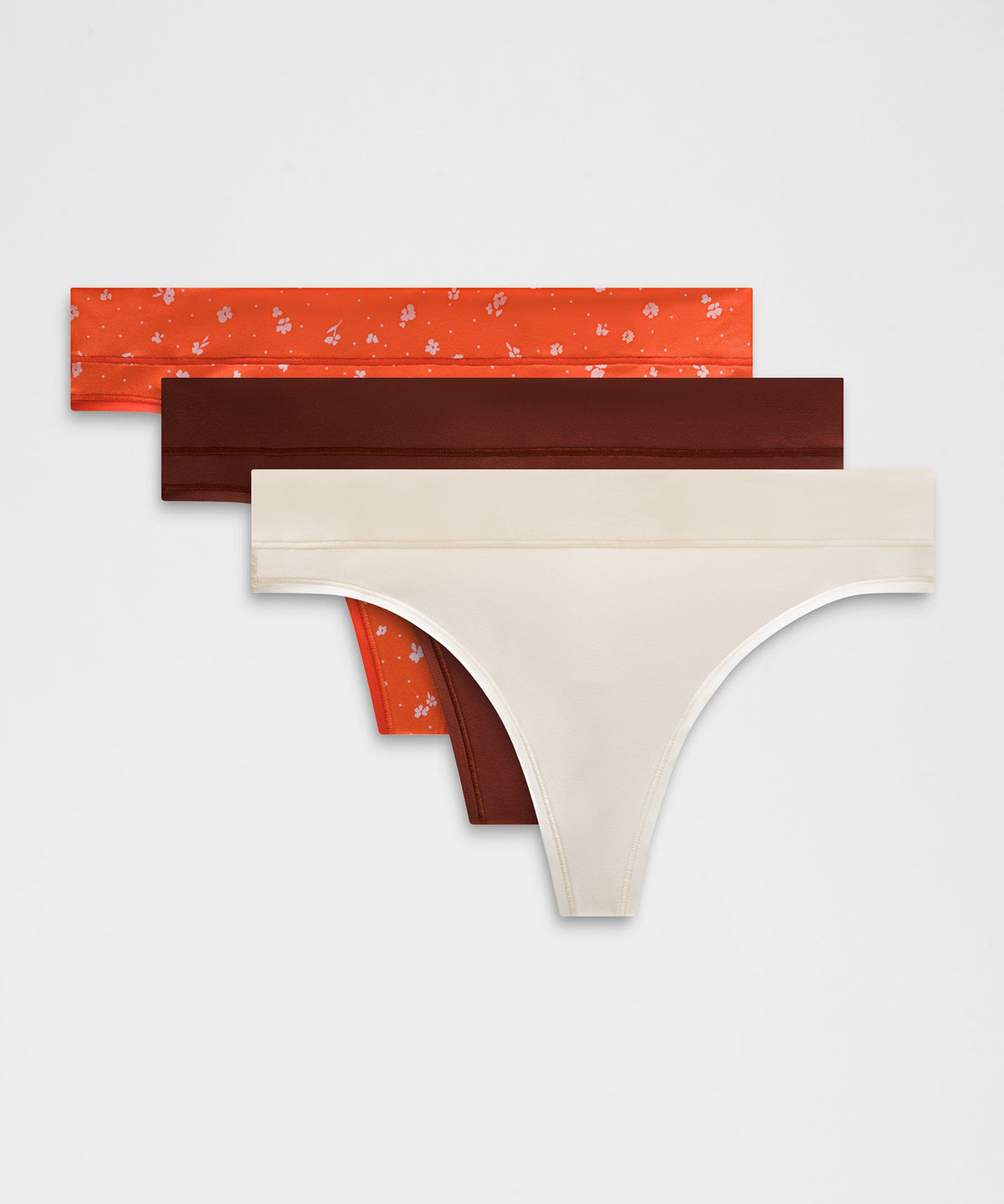 UnderEase Mid-Rise Thong Underwear3 Pack