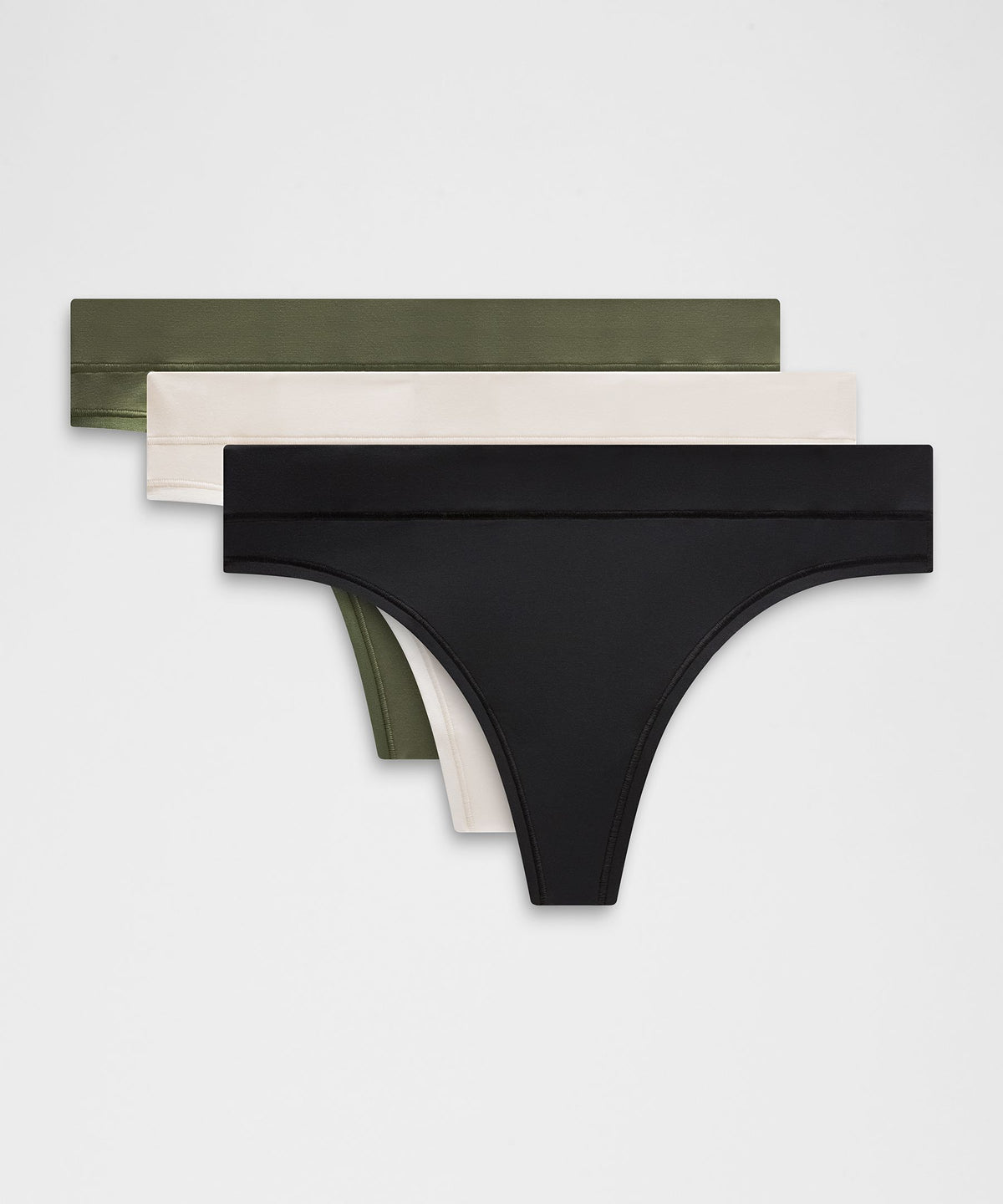 UnderEase Mid-Rise Thong Underwear3 Pack