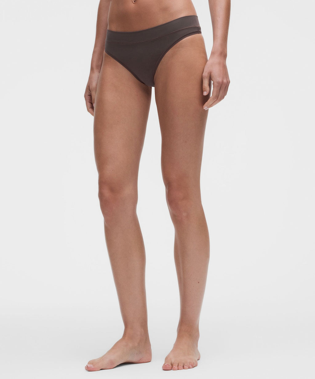 UnderEase Mid-Rise Thong Underwear3 Pack