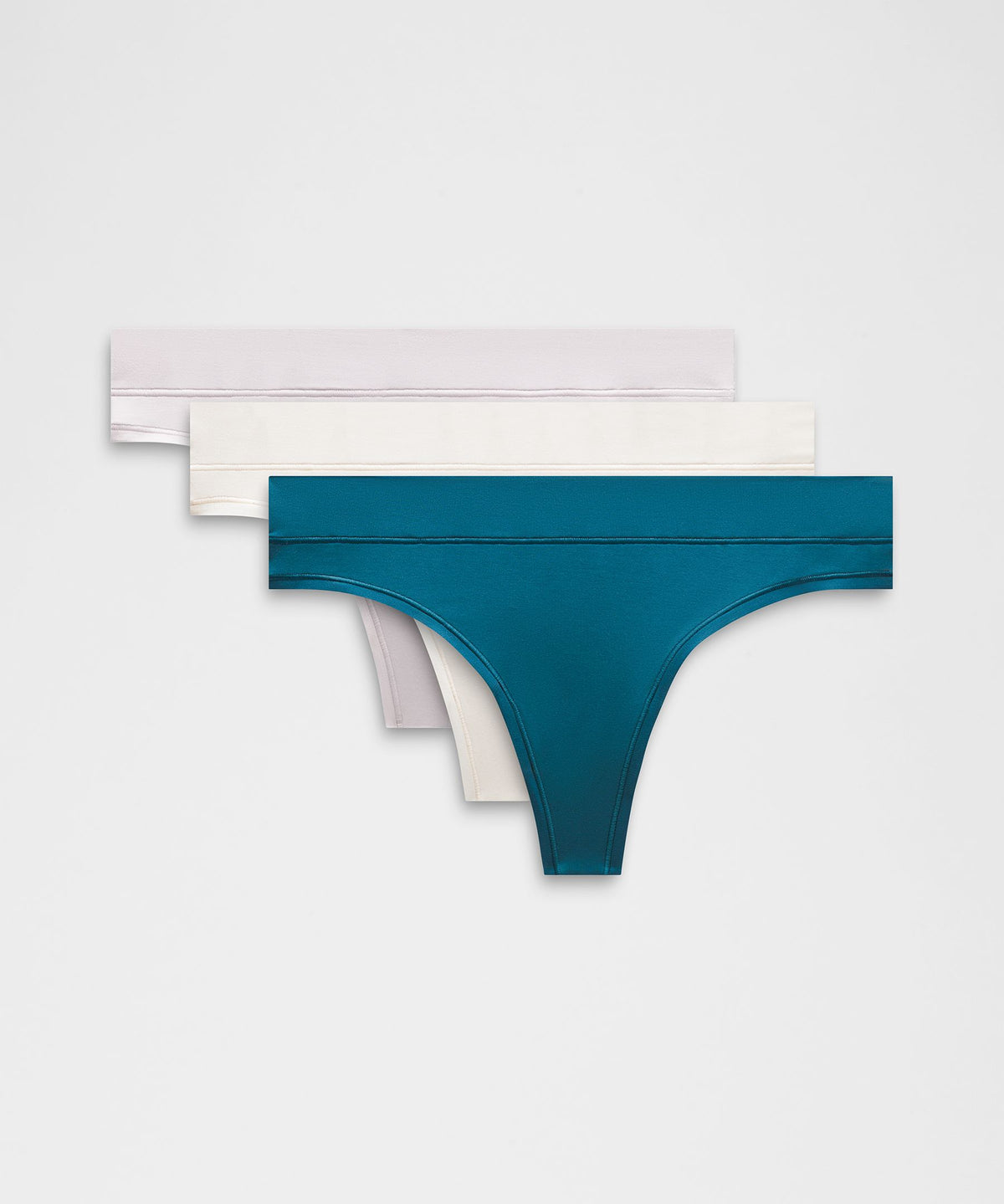 UnderEase Mid-Rise Thong Underwear3 Pack