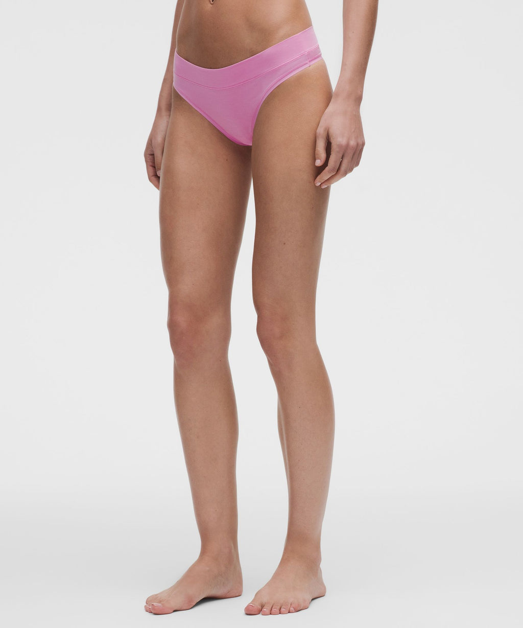 UnderEase Mid-Rise Thong Underwear5 Pack