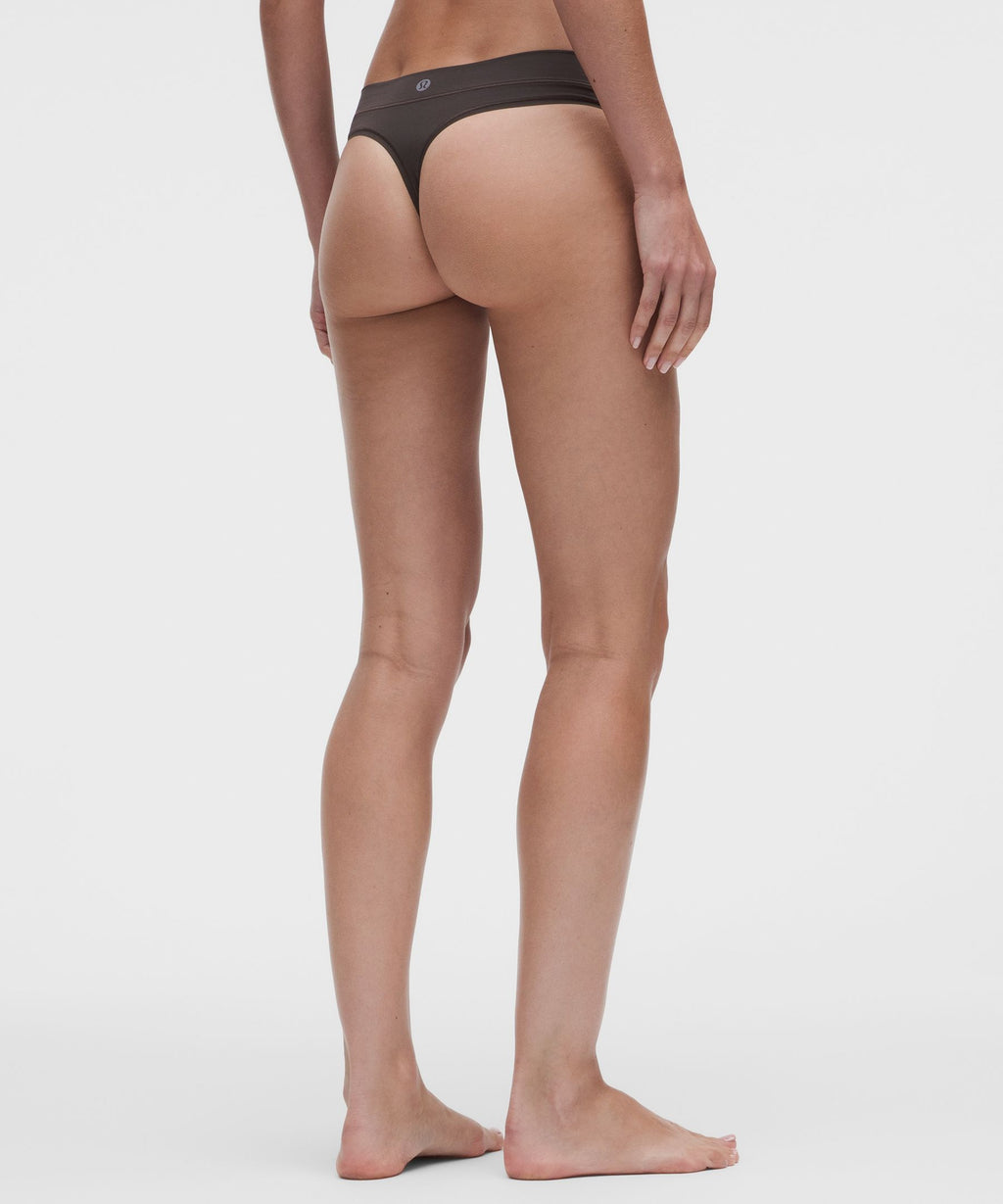UnderEase Mid-Rise Thong Underwear5 Pack
