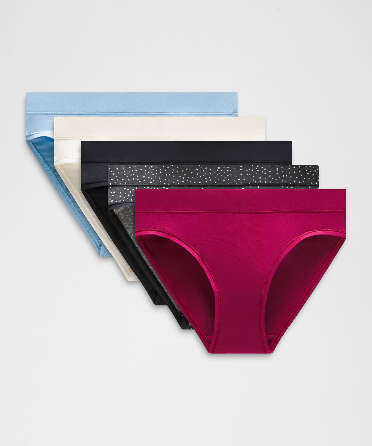 UnderEase Mid-Rise Bikini Underwear5 Pack