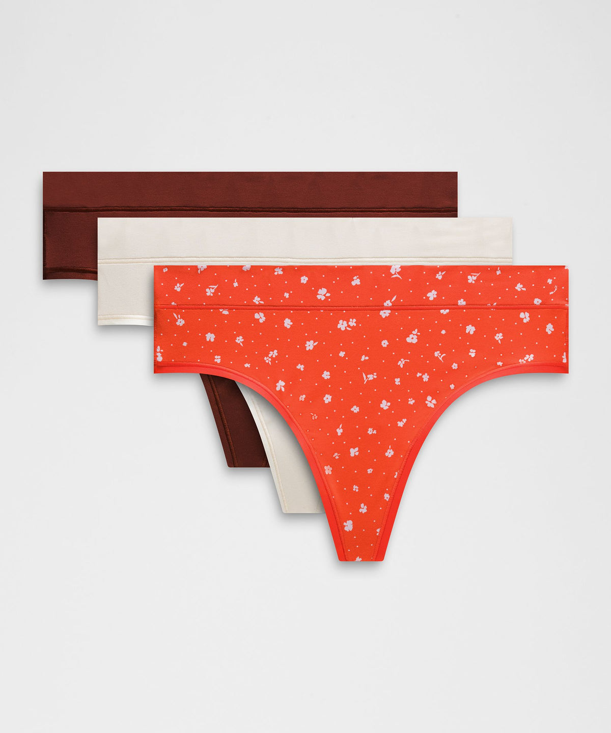 UnderEase High-Rise Thong Underwear3 Pack