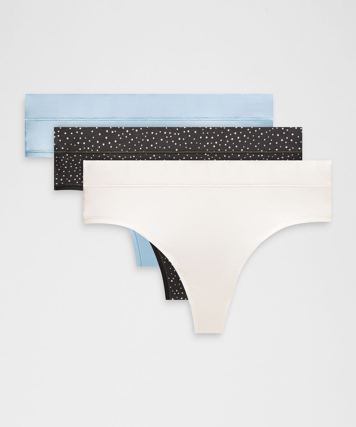 UnderEase High-Rise Thong Underwear3 Pack