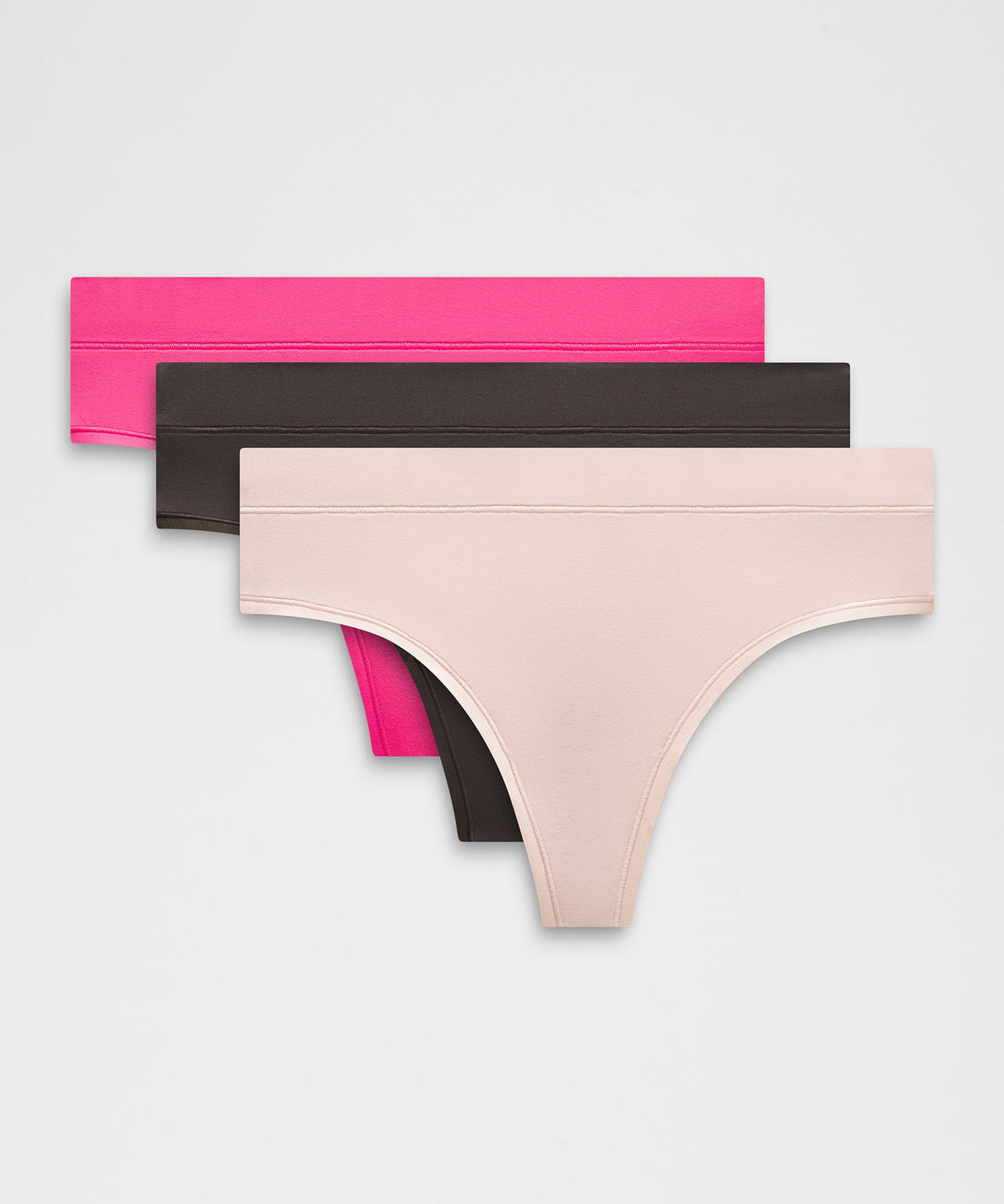 UnderEase High-Rise Thong Underwear3 Pack