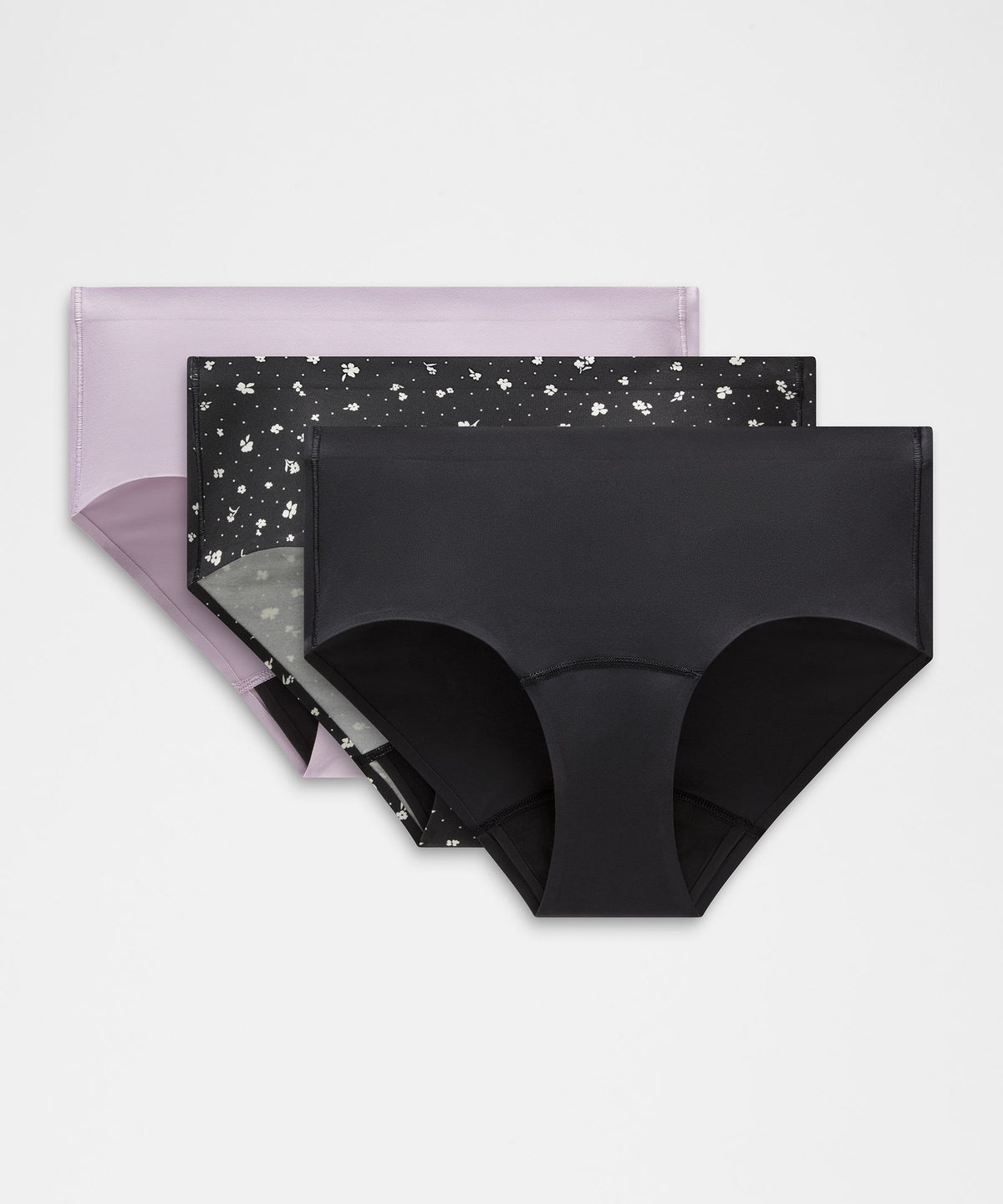 Nulu Added Absorbency Extra-High-Rise Bikini Underwear3 Pack