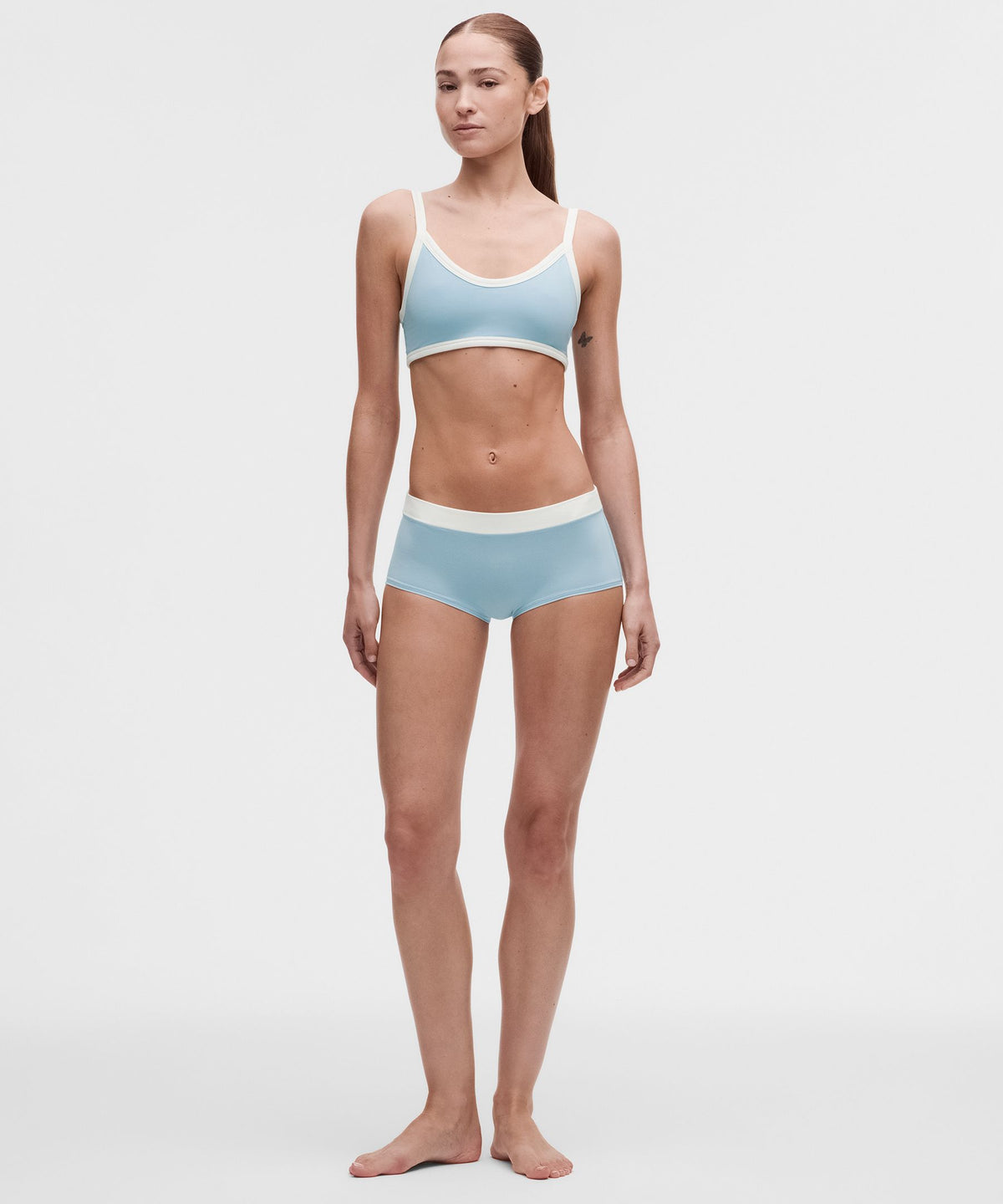 UnderEase Mid-Rise Ruched Boyshort Underwear