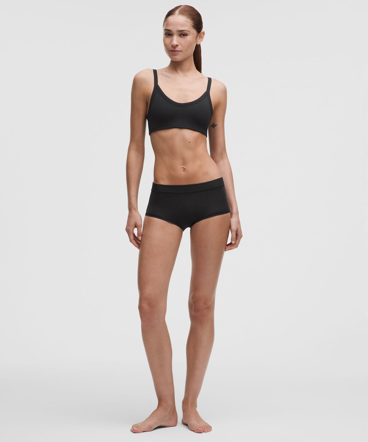 UnderEase Mid-Rise Ruched Boyshort Underwear